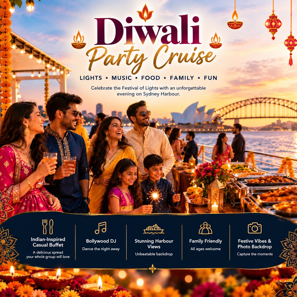 Sydney Harbour Diwali Party Cruise